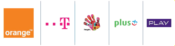 Orange, T-Mobile, heyah, Plus, Play